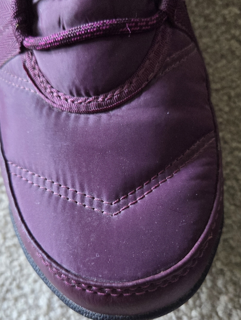 YOUTH Sorel Whitney II Lace Waterpoof Purple Boots Size 6 - Picture 6 of 10
